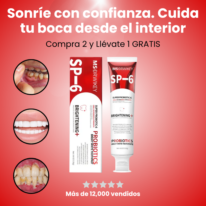 MSDRWIKEY Pasta de Dientes Superprobiótica