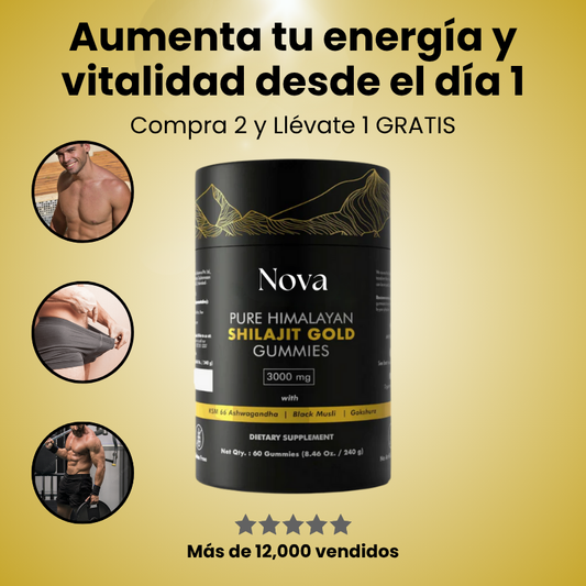 Nova Shilajit - Incrementa tu energía masculina