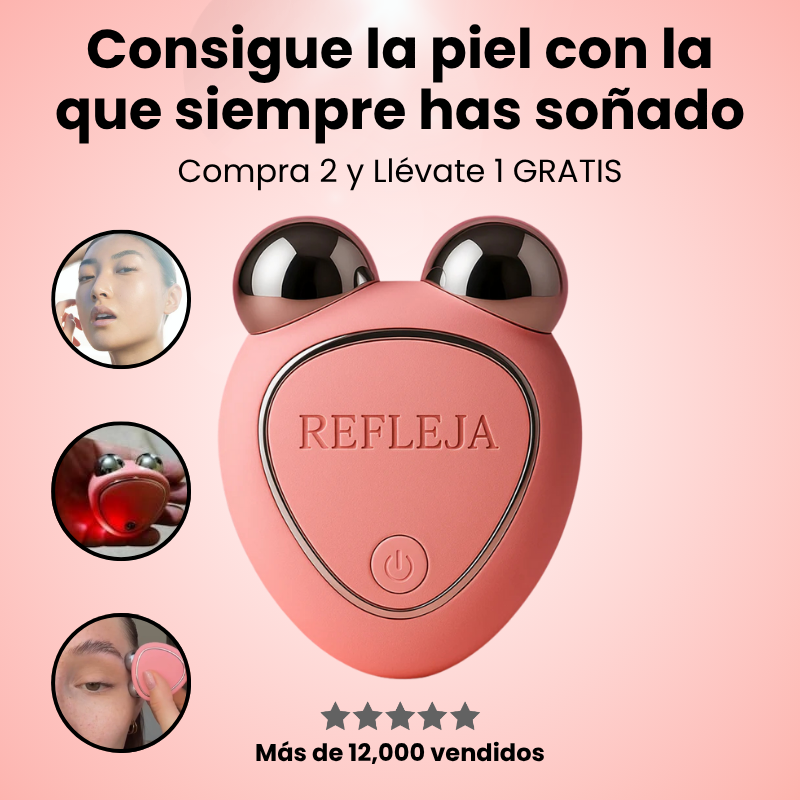 Refleja GlowLift – Masajeador Facial de Microcorriente