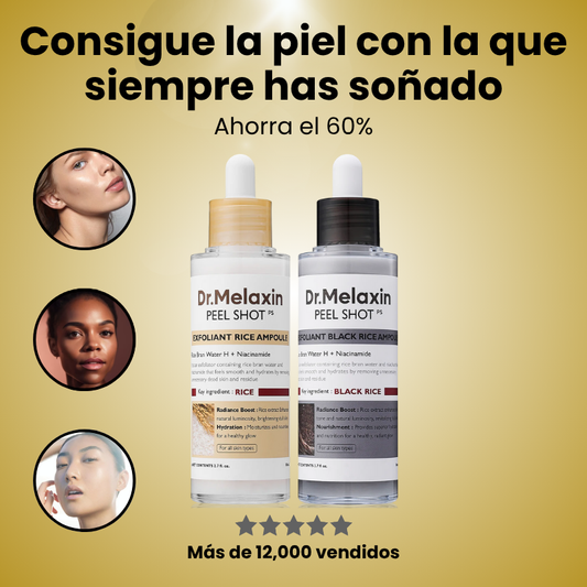 Dr. Melaxin – Tratamiento Dúo Peel Shot Glow con Arroz